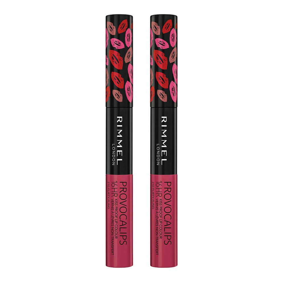 Rimmel Provocalips Lip Colour  Flirty Fling  0.14 Fluid Ounce (Pack of 2)