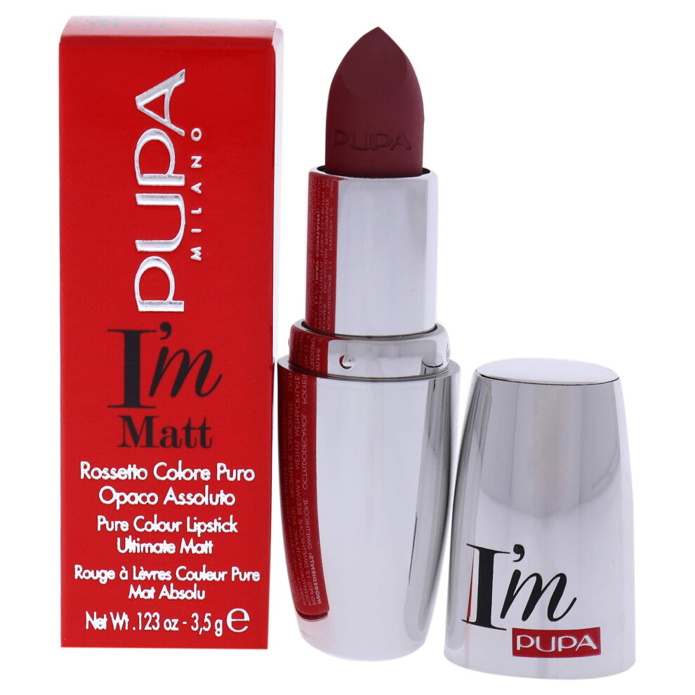 Pupa I Am Matte Pure Colour Lipstick - 031 Magenta Rose Milano for Women - 0.123 oz Lipstick