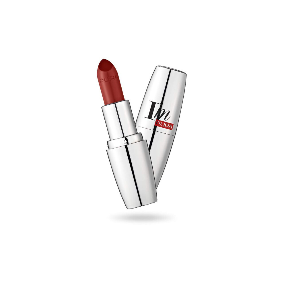 Pupa I Am Pure-Colour Lipstick - 304 Red Tango Milano for Women - 0.123 oz Lipstick