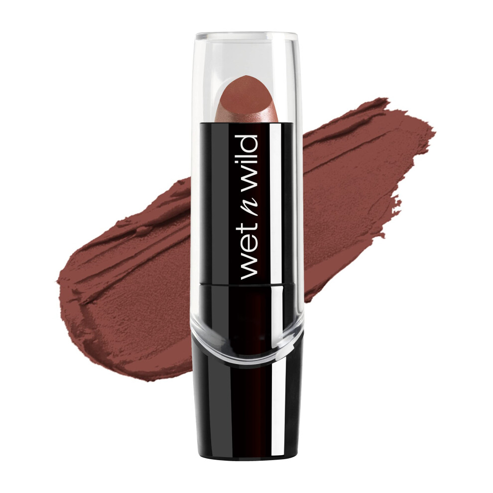 wet n wild Silk Finish Lipstick  Hydrating Rich Buildable Lip Color  Formulated with Vitamins A E  & Macadamia for Ultimate Hydration  Cruel