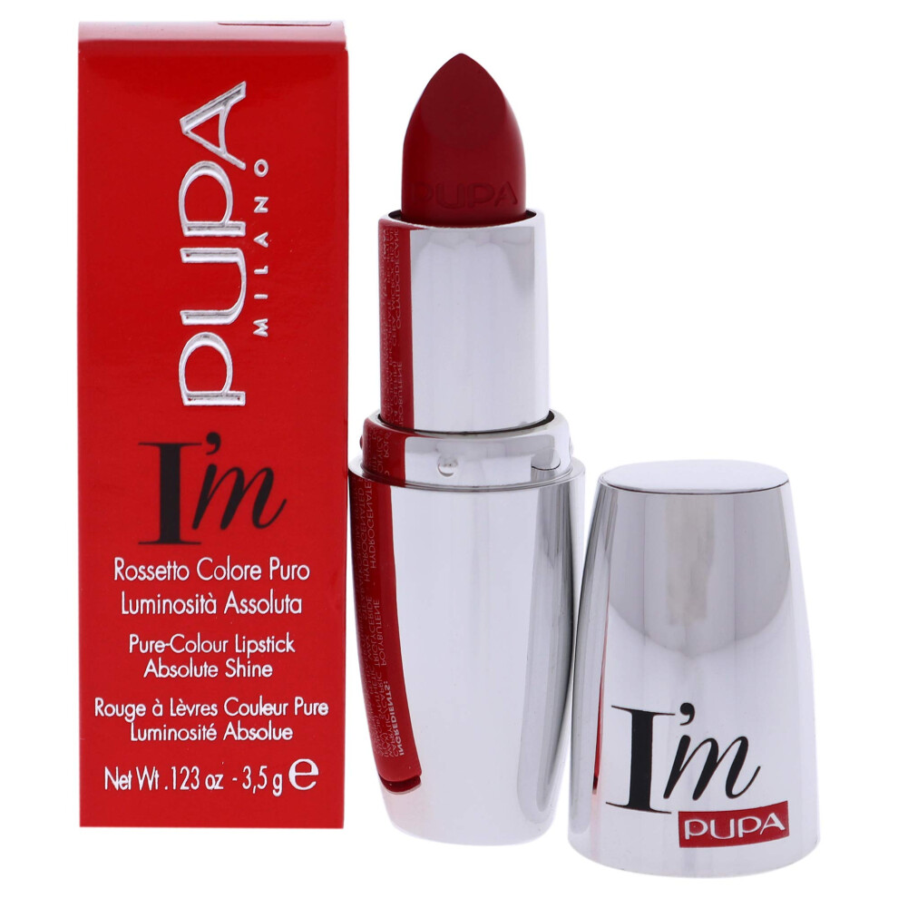 Pupa I Am Pure-Colour Lipstick - 314 True Red Milano for Women - 0.123 oz Lipstick