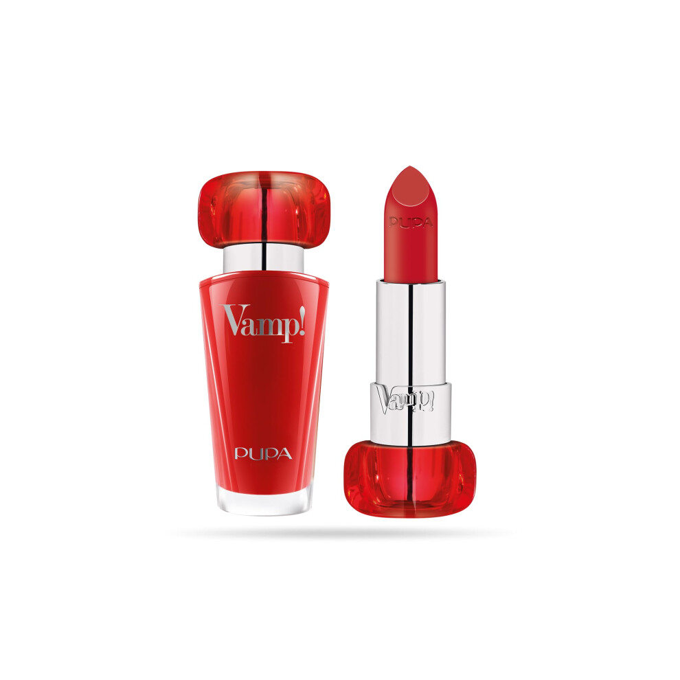 Pupa Milano Vamp! Extreme Colour Lipstick With Plumping Treatment - For Fuller  Defined Lips - Adds Incredible  Deep Color To Lips - Soft Te