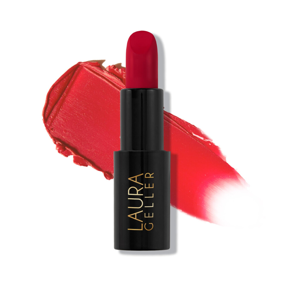 LAURA GELLER NEW YORK Modern Classic Matte Lipstick - Red Radiance - Ultra-Rich Color - Luxurious and Lightweight - Matte Finish