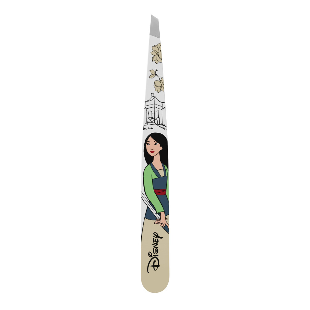 Tweezerman Mulan Slant Tweezer - Eyebrow Tweezers for Women and Men