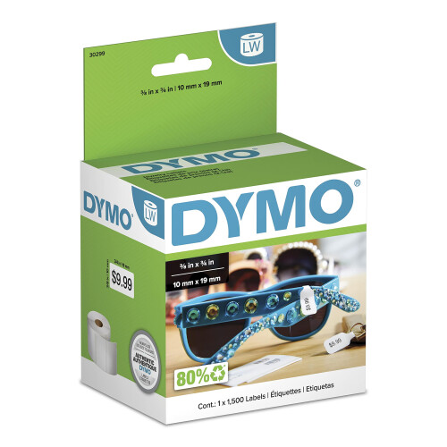 DYMO DYMO Αυθεντικές Ετικέτες Τιμής 2-Ανατυπώσεων, Ετικέτες DYMO για LabelWriter, 3/8" x 3/4", 1 Ρολό 1500