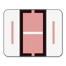 Smead 67079 A-Z Färgkodade Etiketter Slutflik I Rosa 500/Rulle
