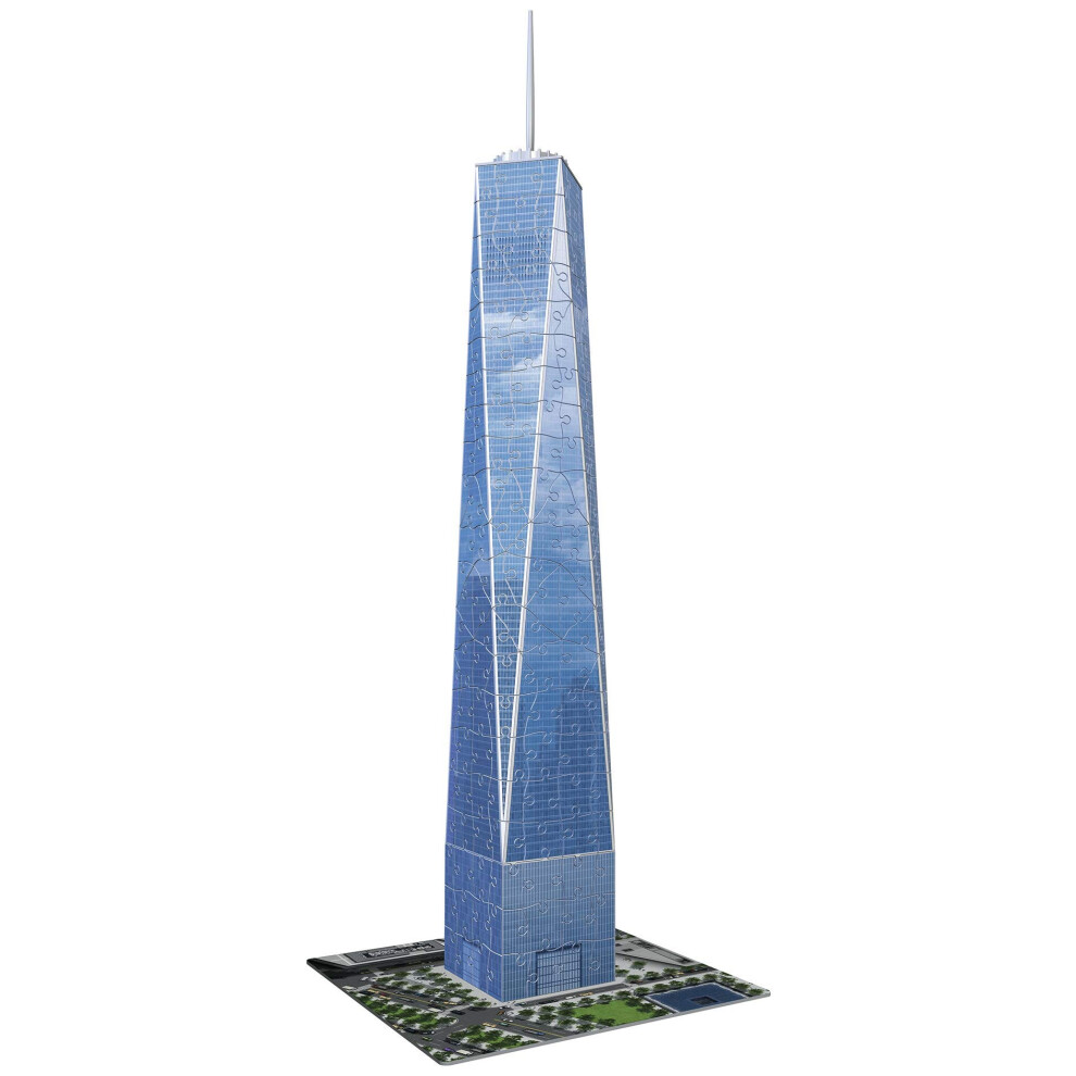 Ravensburger One World Trade Center NY 216 Piece 3D Jigsaw Puzzle for Kids and Adults - Easy Click Technology Means Pieces Fit Together Perf