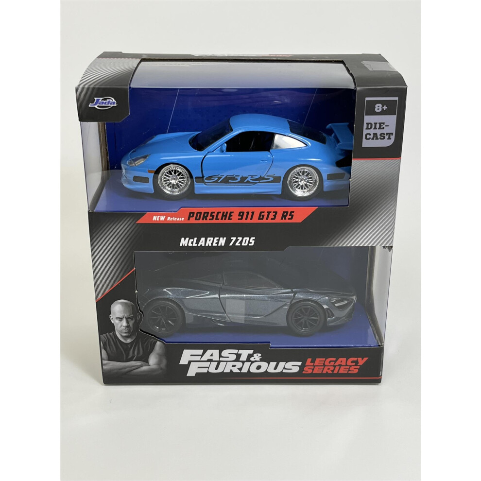 Fast and Furious Twin Set Porsche 911 and McLaren 720S 1:32 253202012