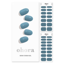 ohora Strisce di Gel Semi-Curate per Unghie (P Basic Pedicure n.4) - Rosso, Solido, Compatibili con Lampade UV/LED