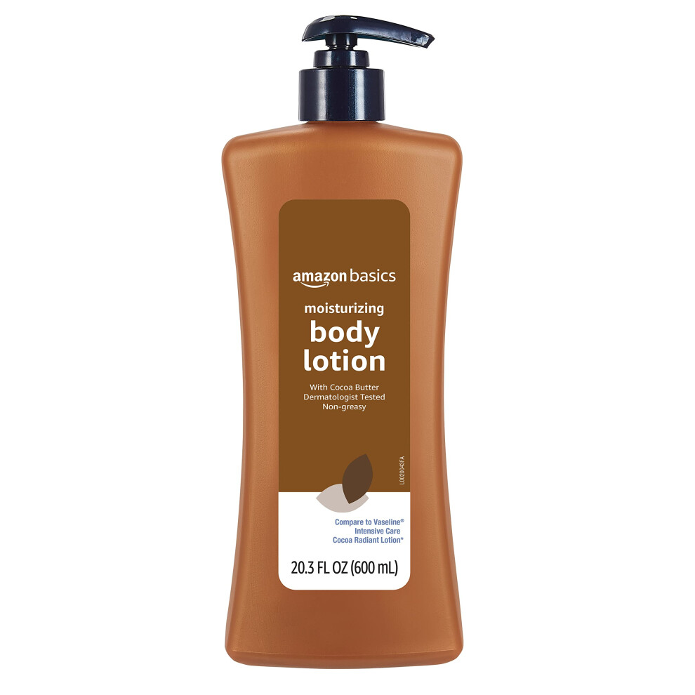 Amazon Basics Cocoa Butter Body Lotion  Lightly scented  20.3 fl oz