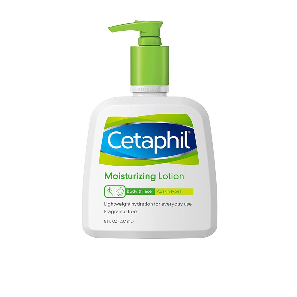 Cetaphil Moisturizing Lotion - Body & Face - For All Skin Types - Net Wt. 8 FL OZ (237 mL) Per Bottle - One (1) Bottle