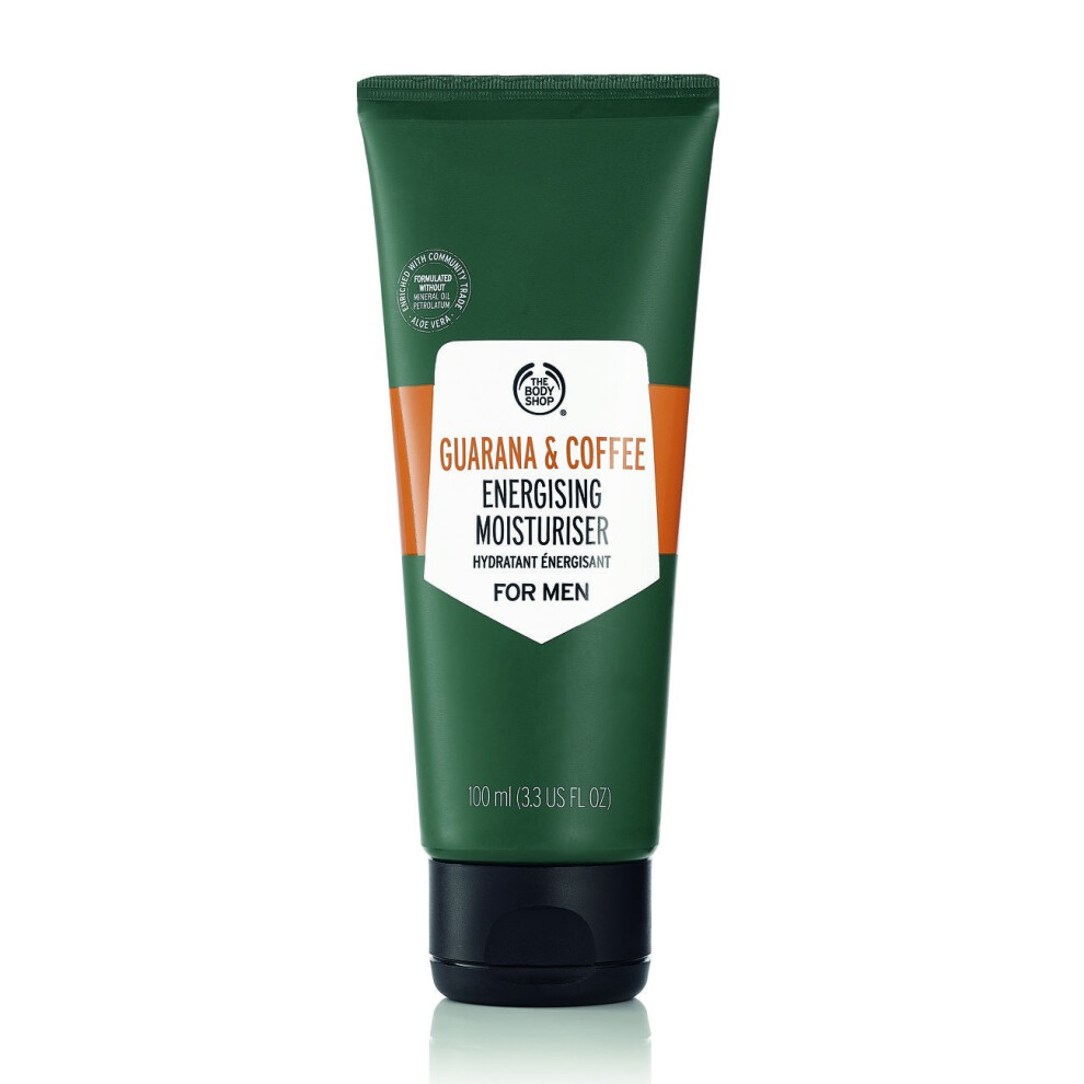 The Body Shop Guarana and Coffee Energizing Moisturizer For Men  3.3 Fl Oz