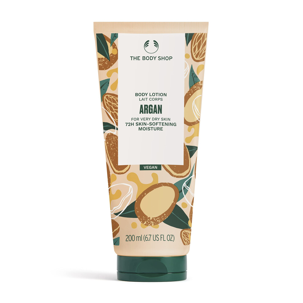 The Body Shop Argan Body Lotion  For Very Dry Skin  Vegan  200ml