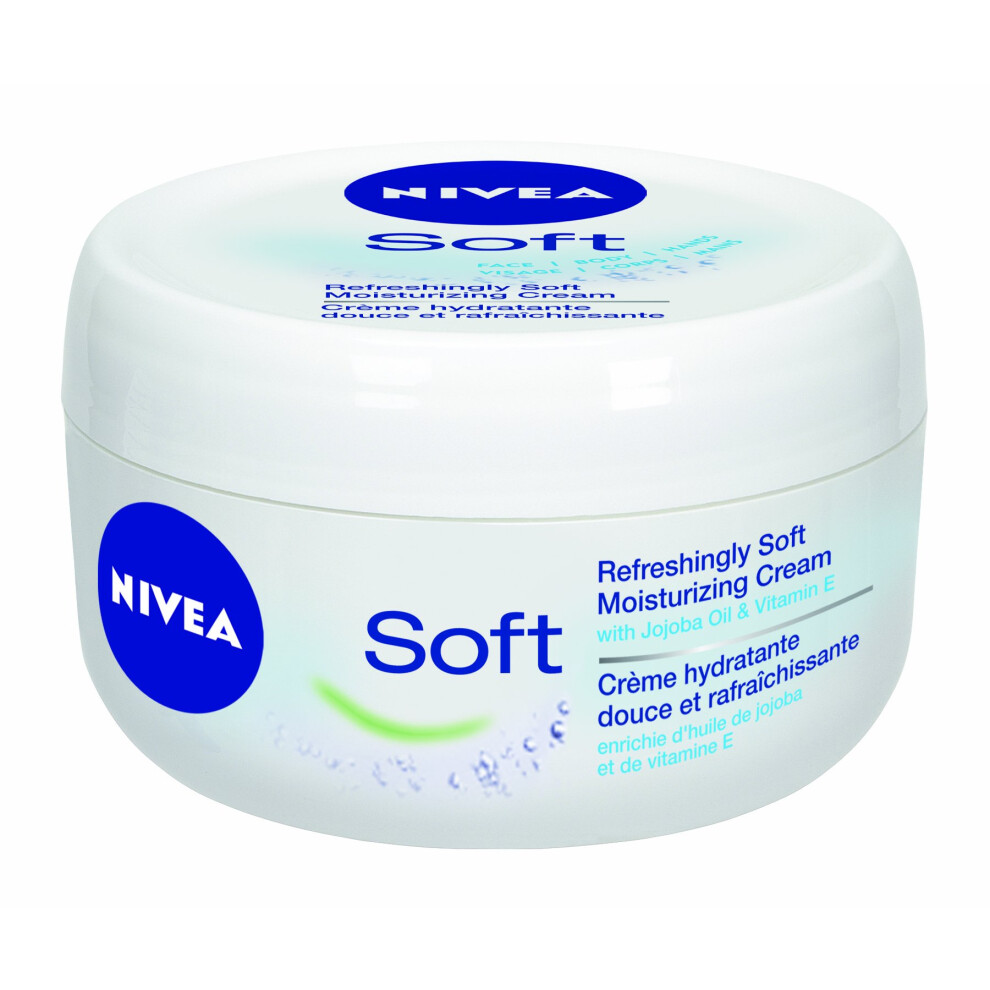 NIVEA Soft Moisturizing Creme  6.8 Ounce (Pack of 3)