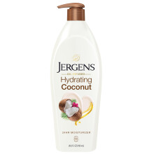 Jergens Hydrating Coconut Body Moisturizer Infused with Coconut Oil Dermatologist Tested Hand and Body Lotion for Dry Skin 26.5 Oz