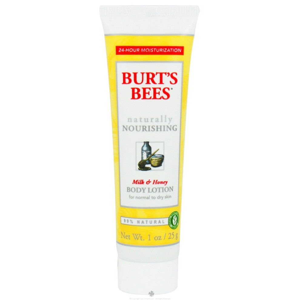 Burt's Bees Body Lotion Naturally Nourishing Milk and Honey - 1 oz