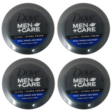 Dove Men+Care Ultranawilzajacy krem ??z 24-godzinnym nawilzaniem 2,53 FL OZ (4 sztuki w zestawie)