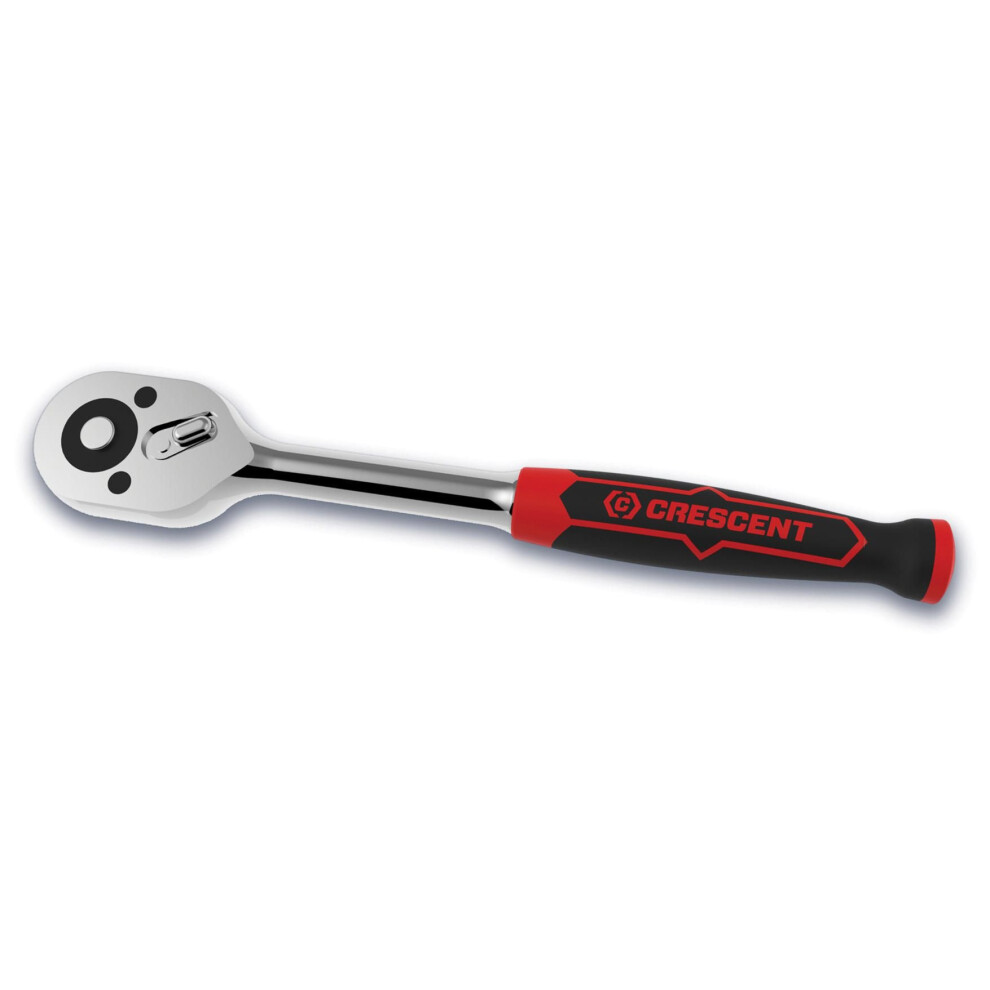 Crescent 3/8"" Drive 72 Tooth Quick Release Dual Material Teardrop Ratchet 10-3/4"" - CRW7