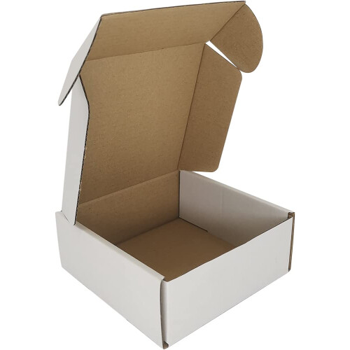 CH-BOX 5x5x2'' Κουτιά Αποστολής, 25 Τεμάχια, Χάρτινα Λευκά (CM552-25)