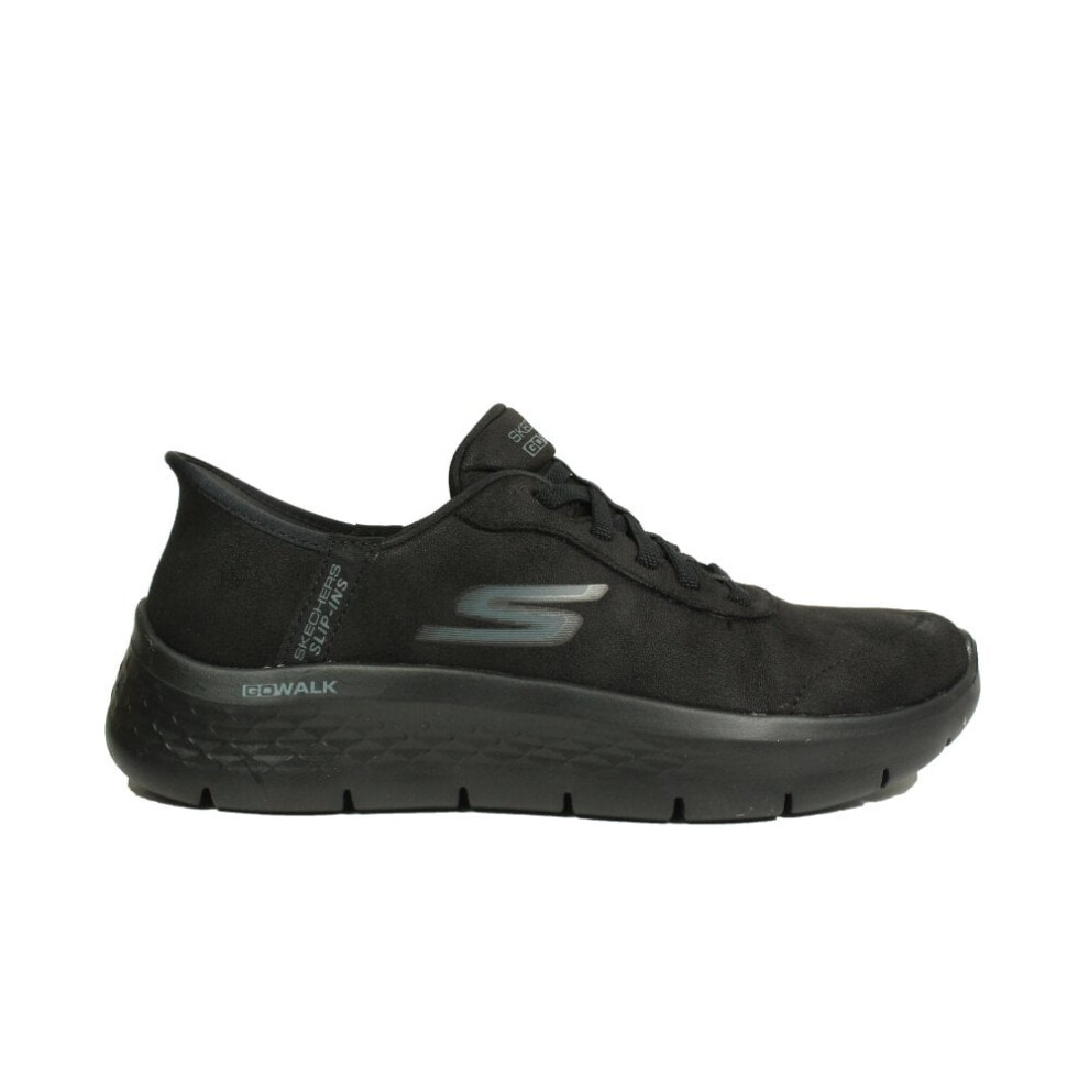 (5 (Adults')) Slip-ins: GO WALK Flex - Mali | Black | Women's Slip On Trainers