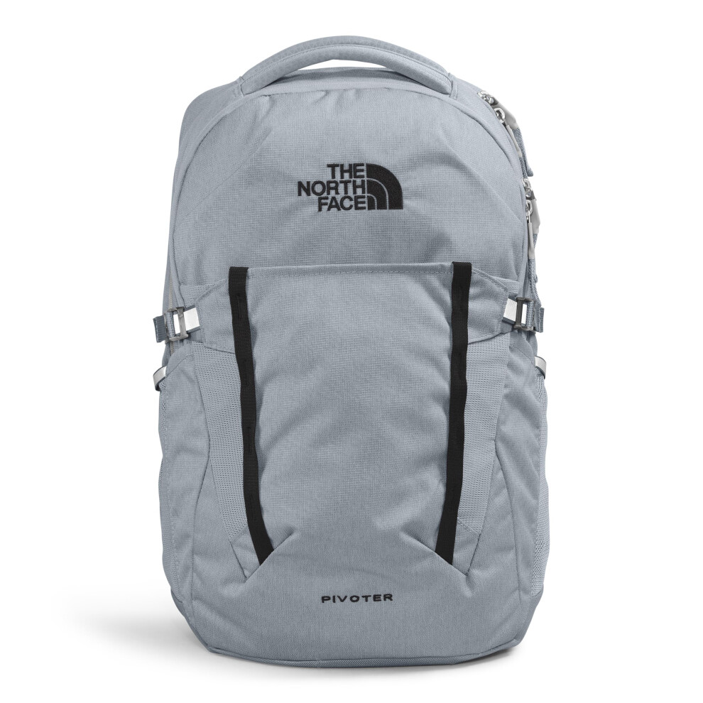 THE NORTH FACE Pivoter Everyday Laptop Backpack  Mid Grey Dark Heather/TNF Black-NPF  One Size