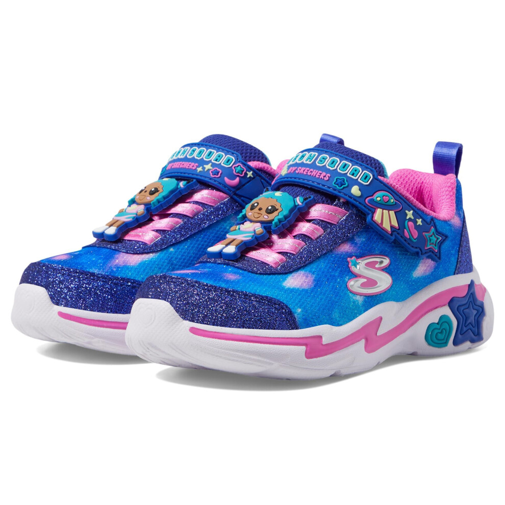 Skechers Girls Snuggle SNEAKS Sneaker  Navy/Multi  11 Little Kid