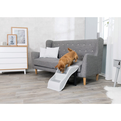 Trixie TRIXIE Treppe - 34 x 39 x 54 cm - Hellgrau - Für Hunde 2