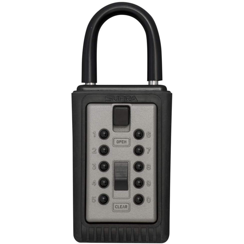 Kidde AccessPoint 001166 KeySafe 3-Key Portable Push Button Key Safe Box  Titanium Gray