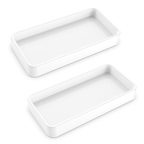 Gurygo 2 Pack 8"" Ceramic Vanity Tray - Kitchen Tray for Soap Bottles ...