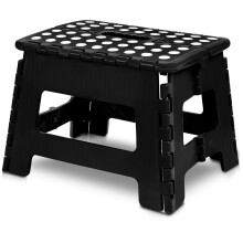 Utopia Home Folding Step Stool - (Pack of 1) Foot Stool with 9 Inch Height - Holds Up to 300 lbs - Lightweight Plastic Foldable Step Stool f