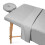 Ensemble de Draps de Table de Massage Microfibre 3 Pièces Saloniture - Couverture de Lit de Beauté Premium - Gris Clair 1