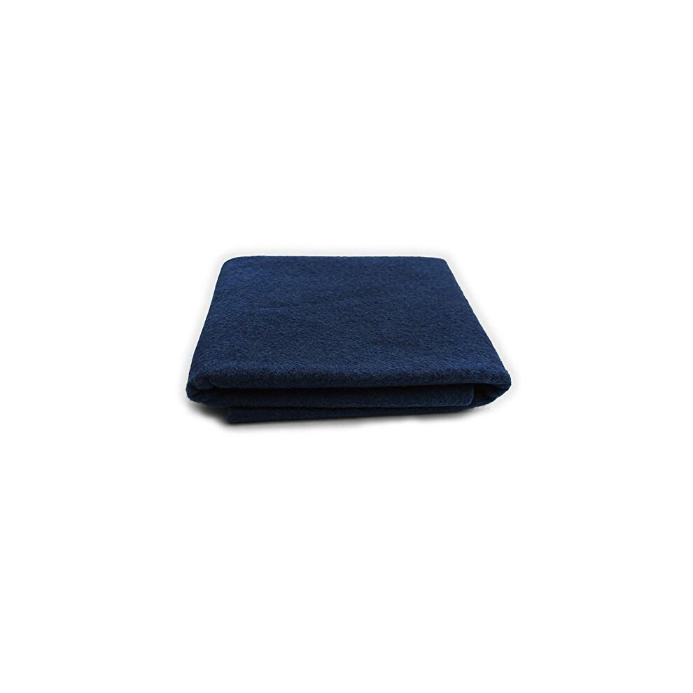 Classic Navy - XXL Wool Sheet - 100% Virgin Wool - Fat Quarter 18"" x 22""