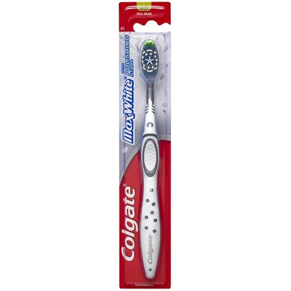 Colgate Max White Full Head Toothbrush  Medium( Assorted Colors)