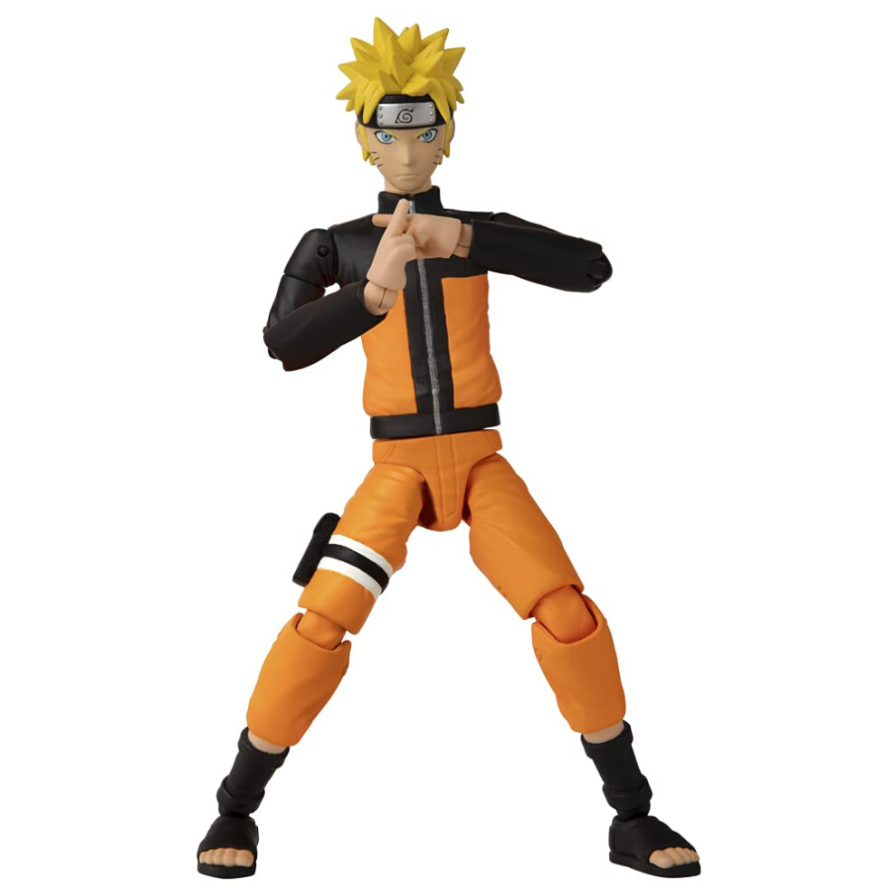 BANDAI Anime Heroes Naruto Action Figure Naruto Uzumaki | 17cm Naruto Figure Naruto Uzumaki Figure with Extra Hands and Accessories | Naruto