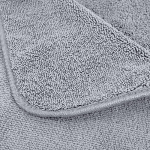 Polyte Rick Dry Lint Free Microfiber Bath Sheet 35 x 70 no pacote de 2 (cinza) 1