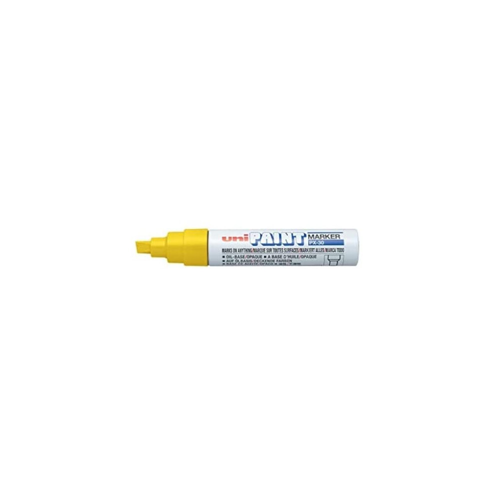 Uni-Paint PX-30 Oil-Based Paint Marker  Broad Point  Yellow  1-Count