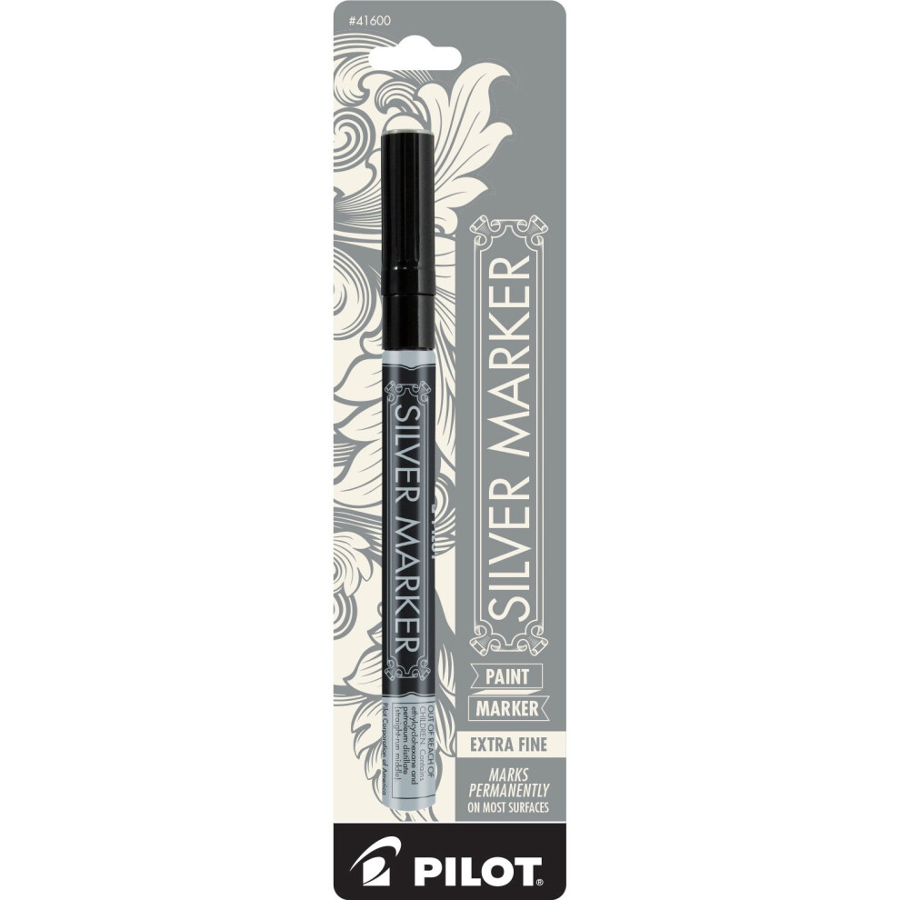 PILOT 41600 Silver Metallic Extra Fine Point Marker Pen