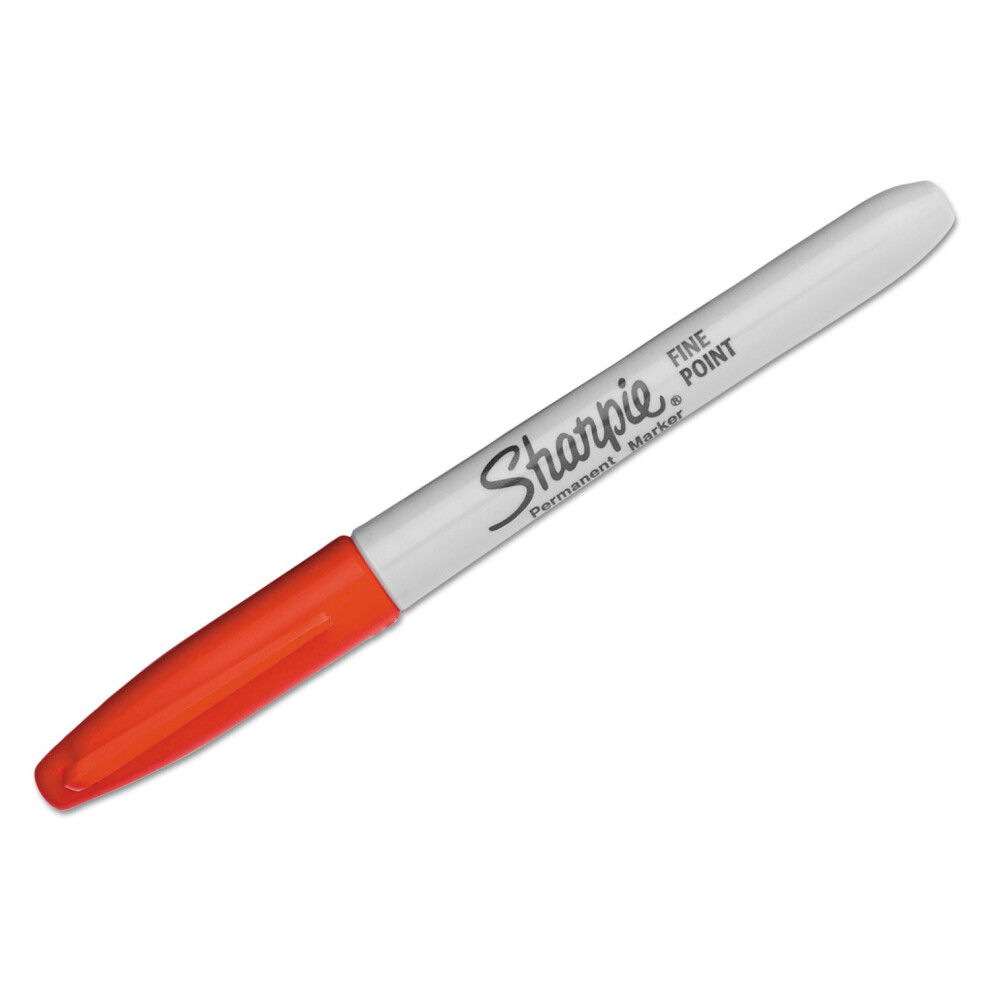 Sharpie 33002 Super Permanent Markers Fine Point Red Dozen