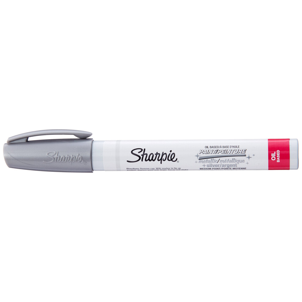 Sharpie Permanent Paint Marker  Medium Point  Silver