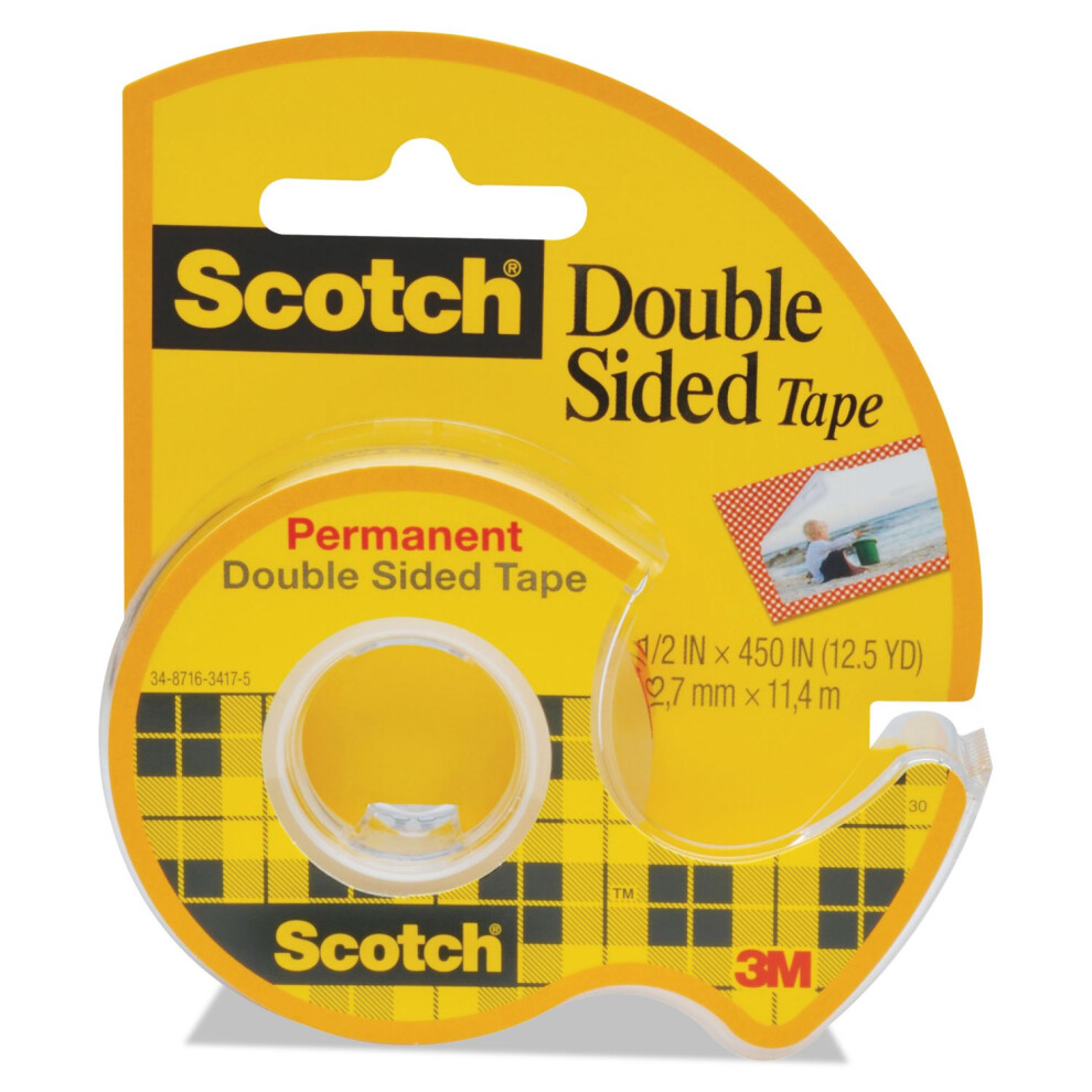 Scotch 3M CLIP-137 Permanent Double Sided Tape (Case of 12)