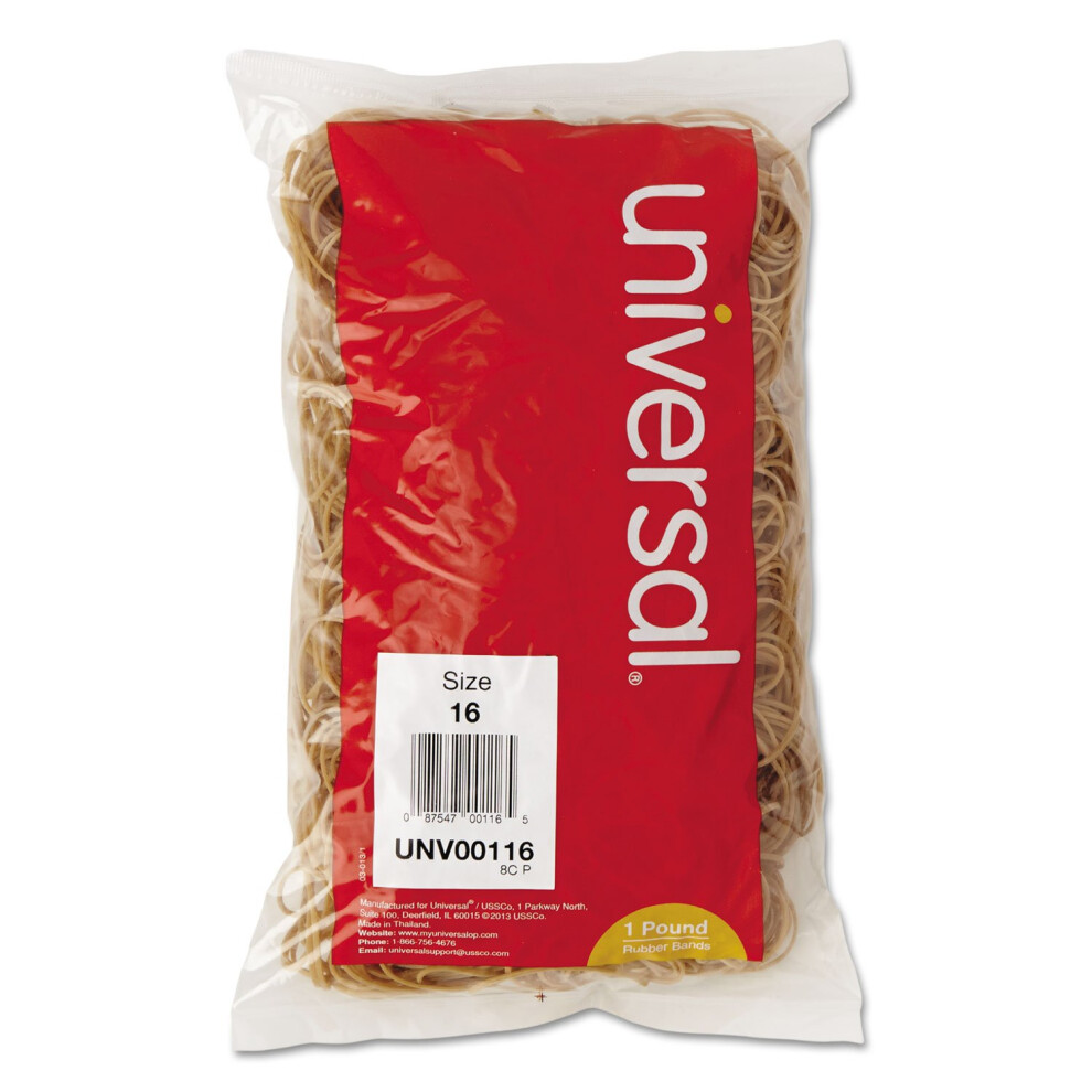 Universal Rubber Bands  Size 16  1lb Pack