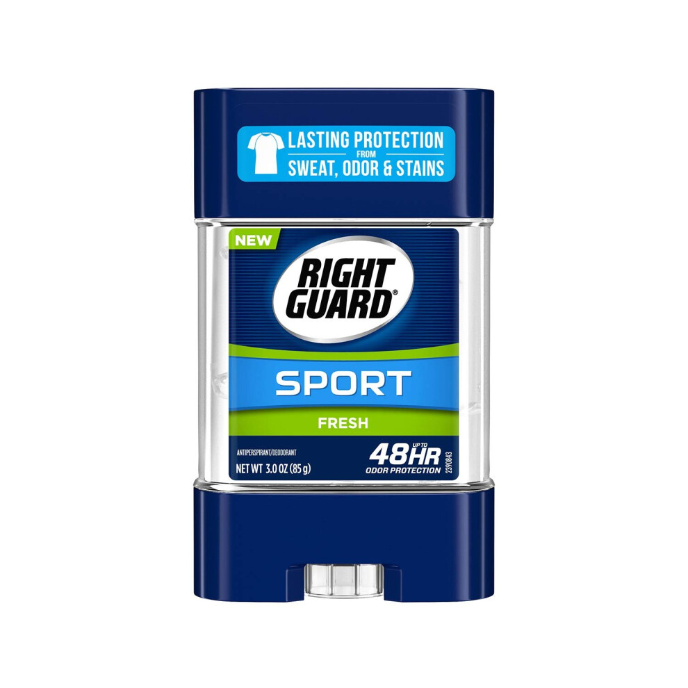 Right Guard Sport Clear Gel Antiperspirant  Fresh  3 Ounce (Pack of 6)