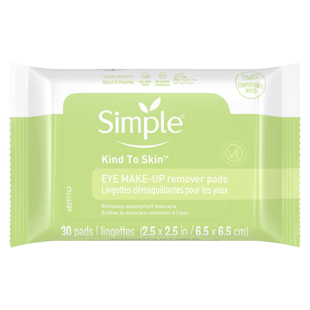 Simple Eye Makeup Remover Pads Makeup Remover 30 count