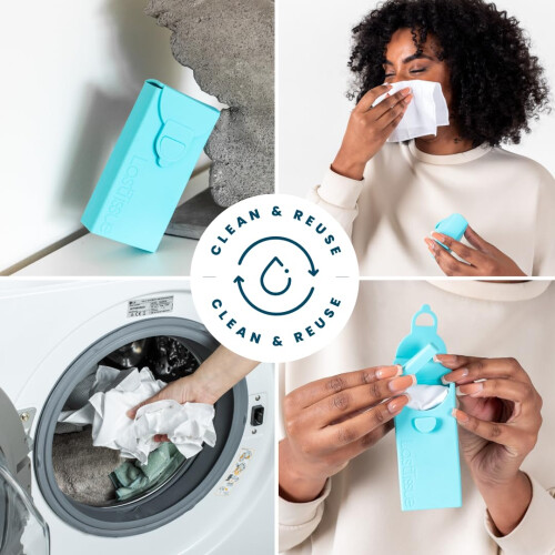 LastTissue Pack de Lingettes en Coton Réutilisables - Durable, Écologique, Portable & Lavable 1