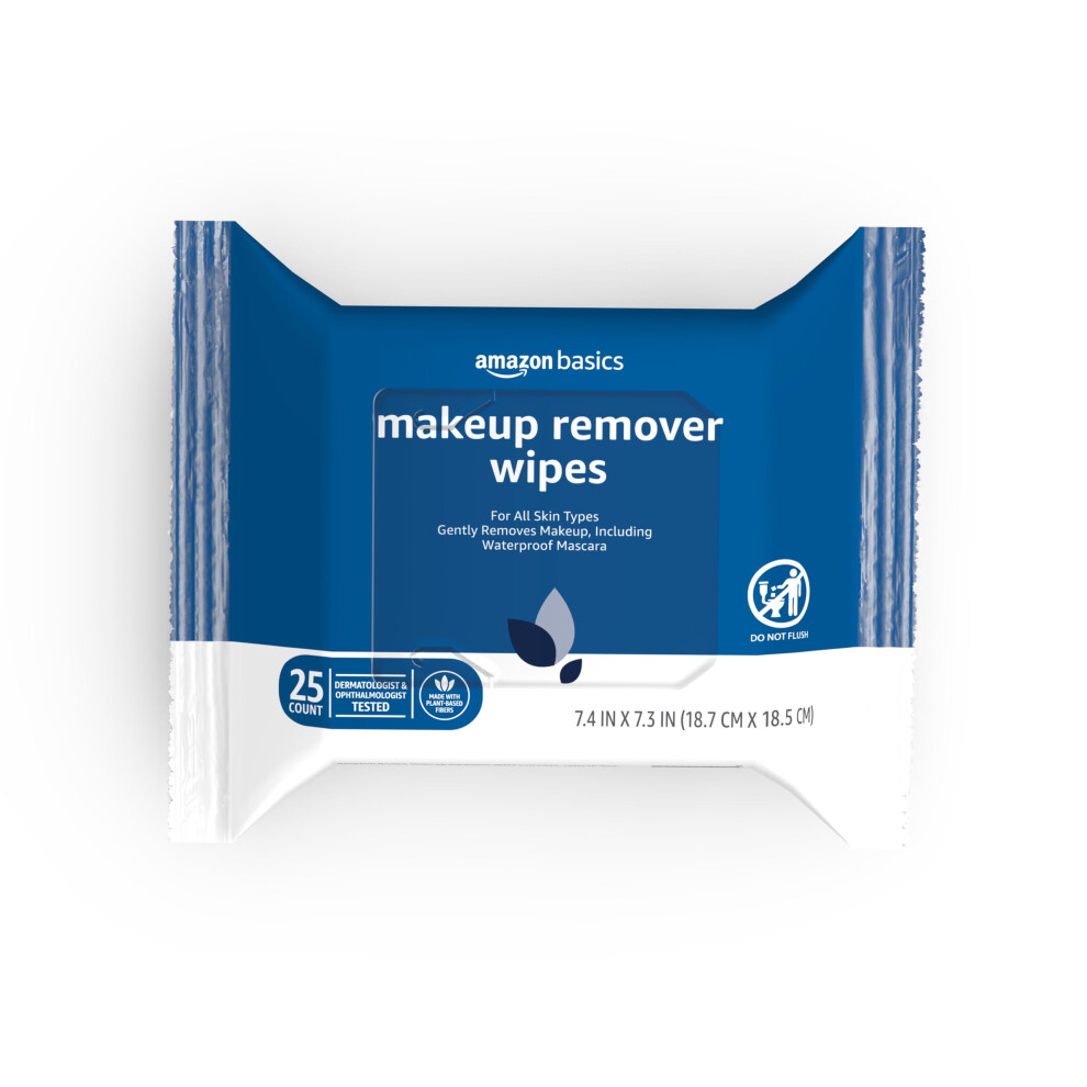 Amazon Basics Makeup Remover Wipes  25 wipes