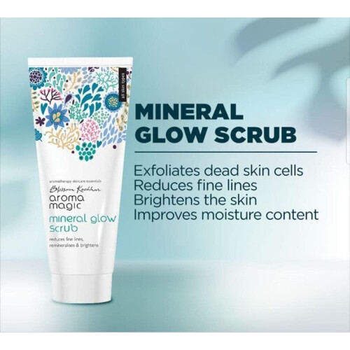 Aroma Magic Mineral Glow Scrub | Απολεπιστής προσώπου | Ενυδατικός | 3.38 Fl Oz (100ml) 2