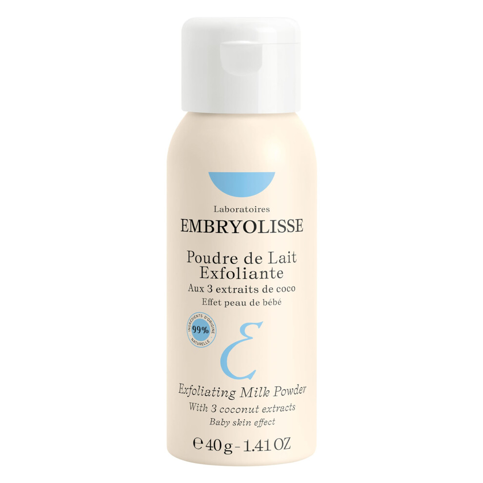 Embryolisse Exfoliating Face Scrub Powder - Facial Cleanser that Exfoliates  Tones and Softens the Skin - With Coconut & Milk Powder - for A