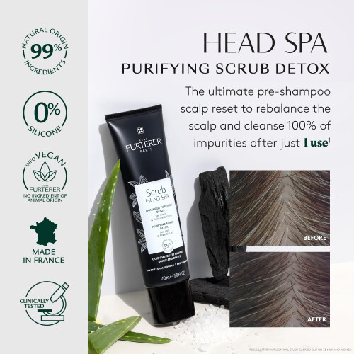 Rene Furterer Head Spa Καθαριστικό Scrub, Προ-Σαμπουάν Detox 5.0 Fl. oz. 1