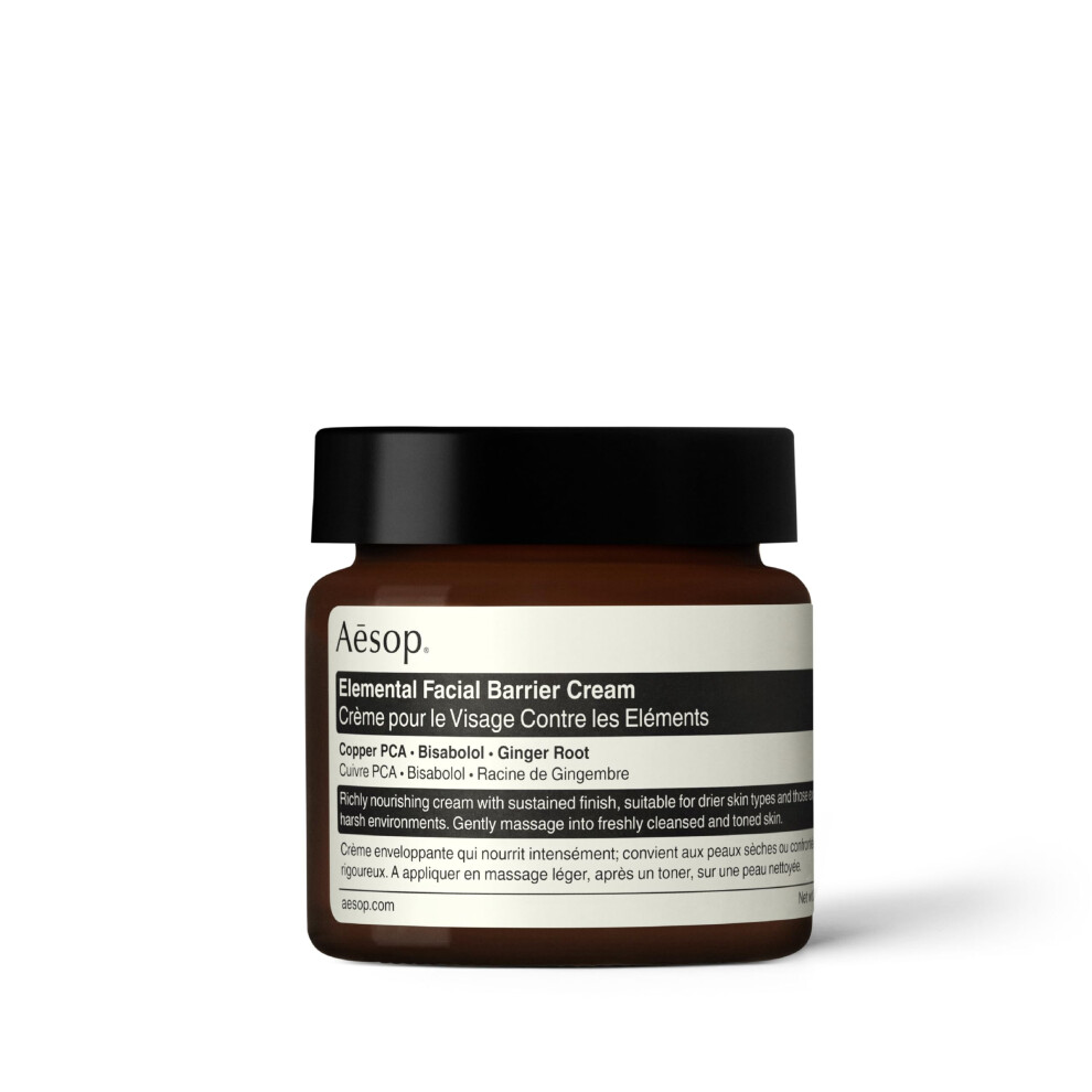 Aesop Elemental Facial Barrier Cream | Intensely Nourishing Richly Emollient Hydrator | Conditions And Sooths The Skin's Barrier | 2.0 Oz