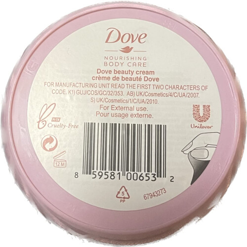 Dove Dove Beauty Cream Pink 2,53 uncji 2